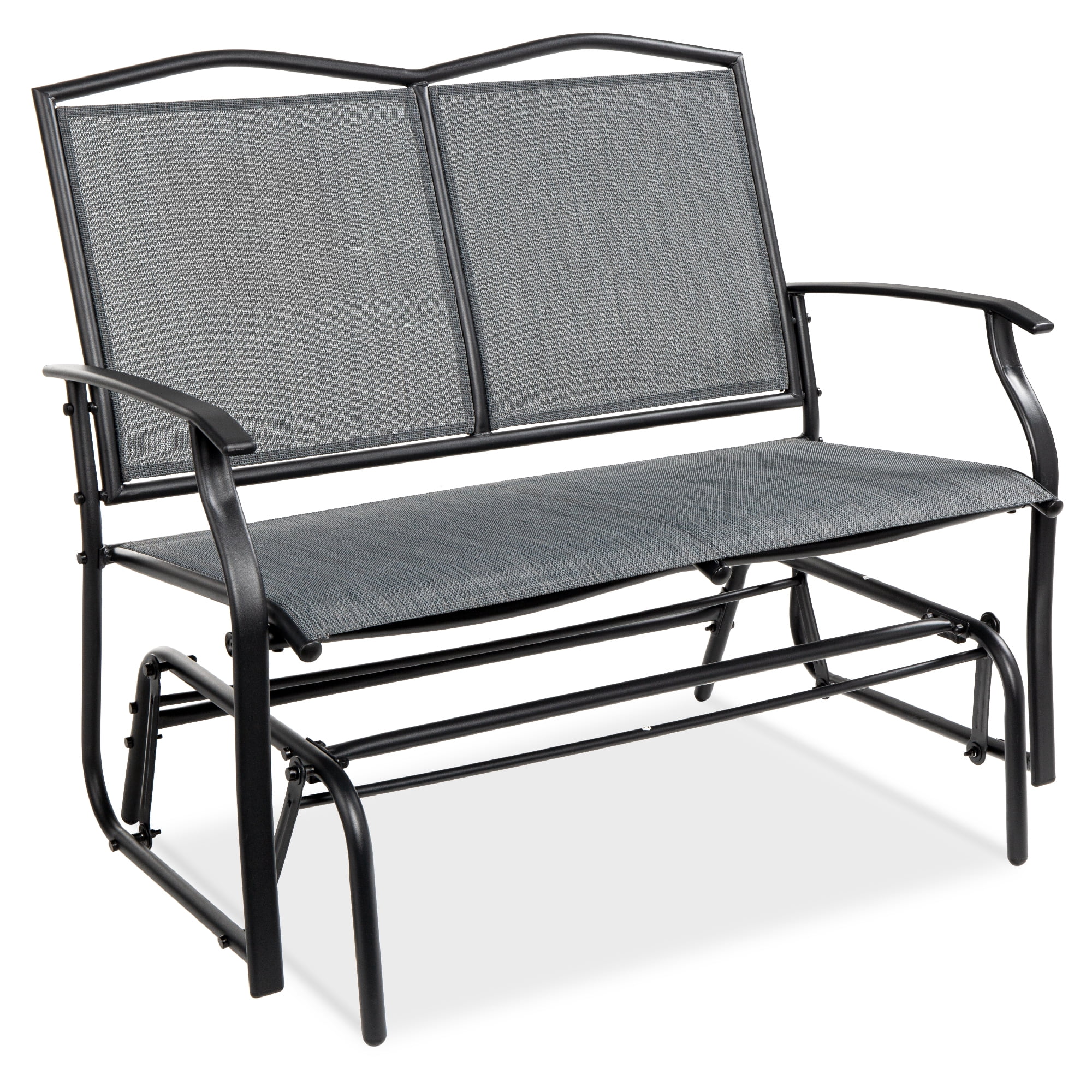 Details about   Patio Glider Rocking Seat Bench Loveseat Steel Frame 2 Person Outdoor Furniture 