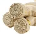 thumbnail image 4 of Blonde Bundles Human Hair Silky #613 Blonde Hair Bundles Body Wave 100% Brazilian Human Hair Extensions for Women 12inch, 4 of 5