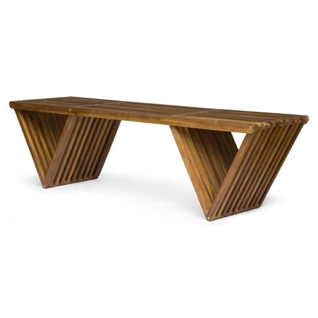- Outdoor Bench in Teak Finish
