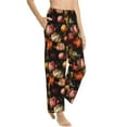 thumbnail image 2 of Naloa Colorful Tulips Print Women’s Ultra-Soft Comfy Pajama Lounge Pants with Pockets & Drawstring, 2 of 8