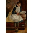 thumbnail image 2 of Jacek Malczewski 13x18 Black Ornate Wood Framed Double Matted Museum Art Print Titled - Portrait of Artist's Daughter Julia (circa 1902), 2 of 5