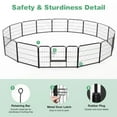thumbnail image 4 of Gianna Metal Dog Playpen, 24 inch Height 8 Panels Pet Fence, Foldable Dog Pen for Indoor Outdoor, 4 of 8