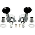 thumbnail image 5 of Musiclily Basic 2R2L Sealed Ukulele Tuners Tuning Pegs Keys Machine Heads Set, Chrome with Black Button, 5 of 6