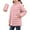 Pink, variant on Cethrio Girls Puffer Jackets Size 7-8, Warm Lightweight Zip up Mid-length Winter Coats Outerwear Pink