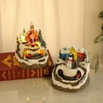 thumbnail image 3 of Houses Sets Rotating Display Figurines LED Musical Christmas Holiday Decoration, 3 of 5