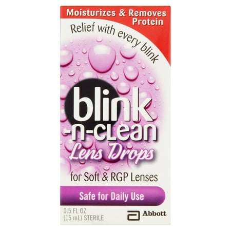 Blink-n-Clean Gouttes Lens, 0,5 onces liquides