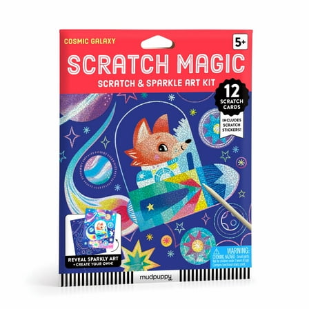 Cosmic Galaxy Scratch and Sparkle Art Activity Kit (Hardcover)