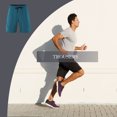 thumbnail image 2 of Sonducket Pantalones cortos para correr de secado rápido para hombre, pantalones de 5 pulgadas con bolsillo con cremallera, ropa deportiva Type3 NO3, 2 of 6