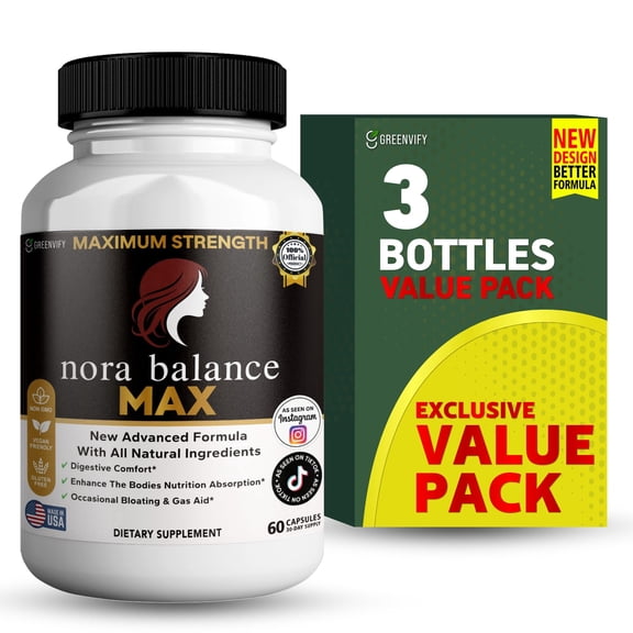 GreenVify Nora Balance Max – Women’s Daily  & Lifestyle Support Supplement, Adult Nutritional Formula
