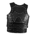 thumbnail image 4 of Armadas de medieval Caballero Adultos Adultos Vintage Vintage PU Cuero Samurai Armadas Caballero Disfraz de peto para disfraces Negro, 4 of 8