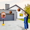 thumbnail image 2 of Ensemble de Panier de Basketball à Hauteur Réglable avec Motif de Singe D pour Enfants avec Ballon et Pompe, Jouet de Sport Portable pour Intérieur et Extérieur, Poids Max 39,4 Pouces, 1,12 Lb, 2 of 7