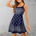 thumbnail image 3 of Bandana Blue Slip Dress Dresses For Woman Fairy Dress, 3 of 6