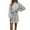 Beige, variant on Oplxuo Women Glitter Sequin Dress Loose Mock Neck Long Sleeve Evening Dress Fashion Waist Tie Cocktail Party Club Dresses