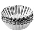 thumbnail image 1 of Egg Tart Molds Silver 20Pack 2.75X1.97X0.79In, 1 of 8