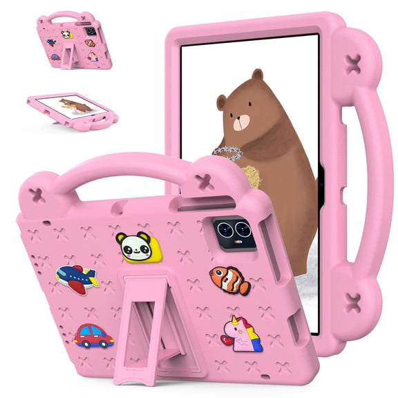 Creative Cute Kids Tablet Case For T-Mobile Revvl Tab 2 (2025) Revvl Tab 10.36-inch (2023) Bracket Shockproof Protective Tablet Cover
