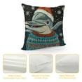 thumbnail image 4 of Costumes Dolphin Santa Claus Ugly Christmas Pattern X-Mas Holiday Throw Pillow, , Multicolor, 4 of 5