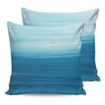 thumbnail image 7 of Outdoor Throw Pillow Cover Blue Ombre Ocean Oil Pianting Waterproof Cushion Covers 2 Pack Abstract Sea Art Pillow Cases Home Decoration for Patio Garden Couch Sofa, 7 of 7