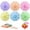 Round, variant on 50Pcs Drink Umbrellas, Mini Paper Umbrellas for Cocktail, Little Umbrella Toothpicks, Fancy Cocktail Picks Party Decorations(Flower)