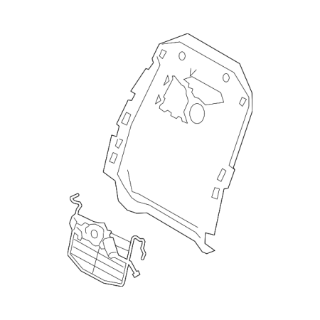 Genuine OE Ford Seat Frame - L1MZ-99613A10-Q