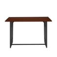 thumbnail image 2 of Pemberly Row 47" Modern Drop-Leaf Wood Dining Table - Dark Walnut / Black, 2 of 6