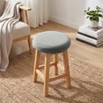 thumbnail image 6 of Virelaxpo Round Bar Stool Cover Elastic Textured Fabric Slipcover for Swivel Rolling Stools Seat Cushion Protector Stretch Fit for Beauty Salon Home Bar Office, 6 of 6
