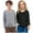 Black, variant on 2 Pack Cotton Long Sleeve Tee Shirts Basic Crewneck T-Shirts for Boys/Girls/Toddlers Long-Sleeve T-Shirts