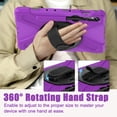thumbnail image 2 of XYX Case for Samsung Galaxy Tab S9/Tab S9 FE 11.0 Inch with 360 Degree Rotating, Hand Strap, Shoulder Strap, Purple, 2 of 7