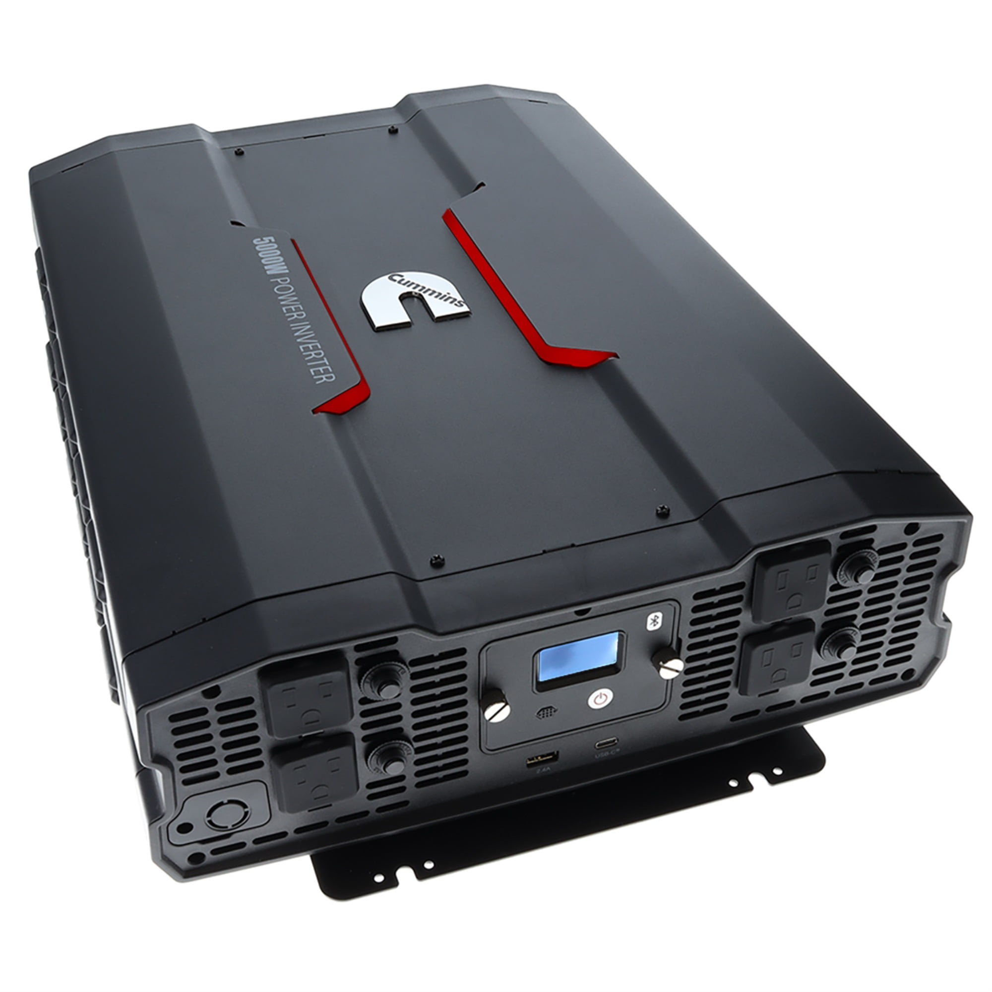 LINEBA 5000W Power Inverter DC 12V To AC 110V Modified Sine Wave - 4 USB Ports, 3 AC Outlets - View #2