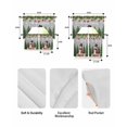 thumbnail image 5 of Grey Christmas Swag Kitchen Curtains Sets for Windows 24 Inch Length, Xmas Tree Ball Snowflake Winter Gifts Short Window Curtain Panels Swags Valances and Tiers 3 Piece Set for Cafe/Dining Room, 5 of 5