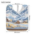 thumbnail image 5 of Yayeee Bath Rugs for Bathroom Floor Set of 2 Non Slip Fluffy Soft Absorbent Mat, Winter Mountain, 5 of 7