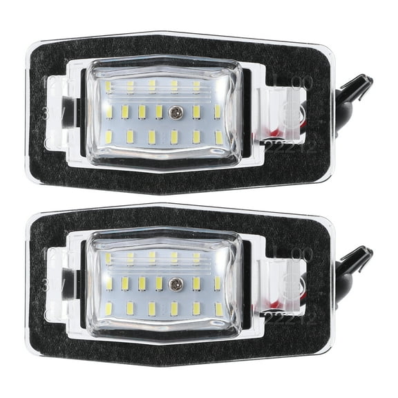 Unique Bargains 1 Pair 6000K White LED License Plate Light Assembly YL8Z13550AA 2835SMD for Mazda Miata MX-5 1999-2005