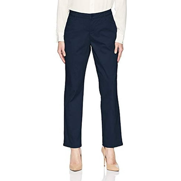 LEE Womens Petite Relaxed Fit All Day Straight Leg Pant, 4 Short Petite,  imperial dark blue - Walmart.com