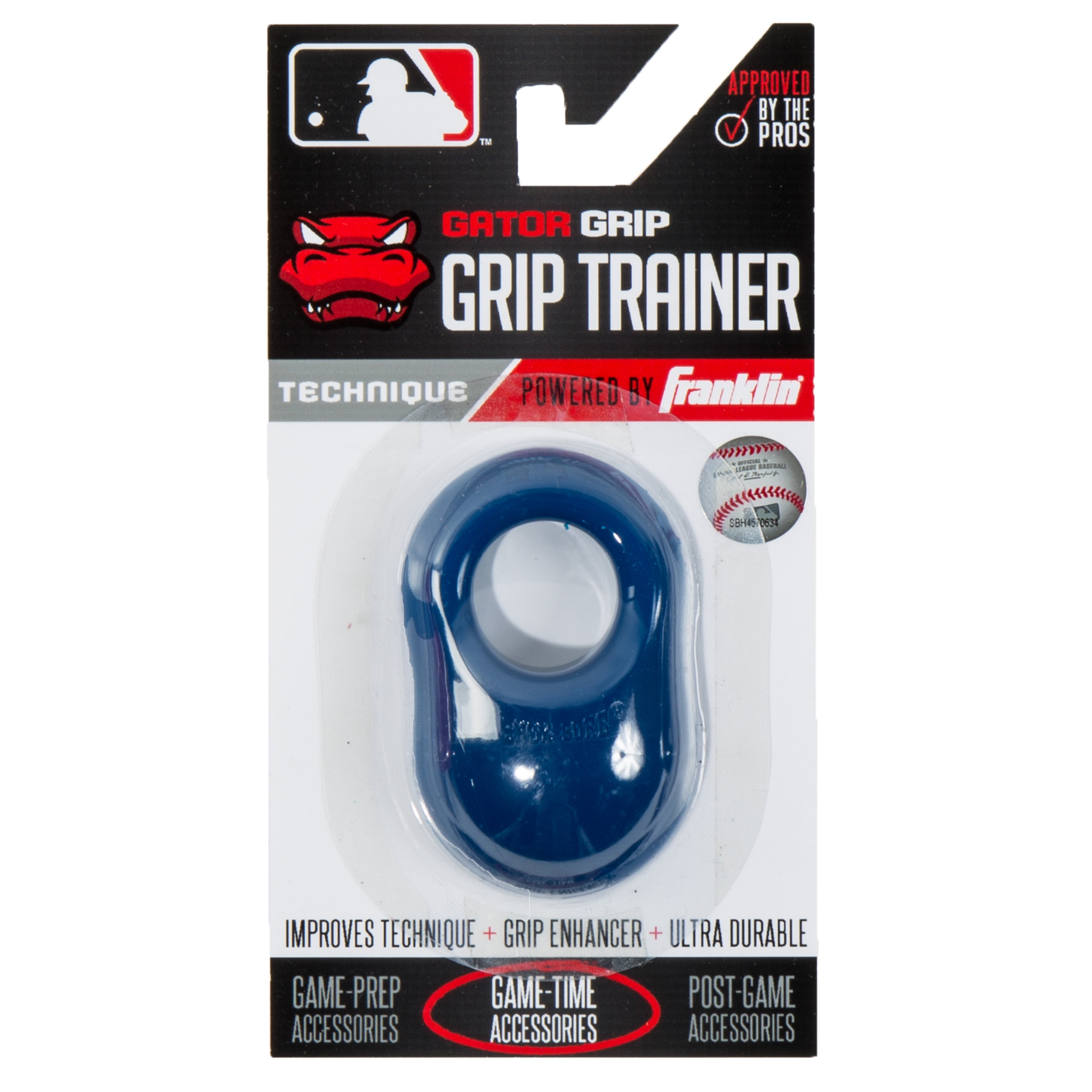 Franklin Sports MLB Gator Grip Baseball Bat Grip Trainer - White