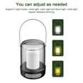 thumbnail image 3 of TFixol Portable Camping Lantern with USB Fast Charging, Dual Light Modes (White/Warm), Candle Flame Effect, Power Bank Function, 2400mAh Battery, IPX4 Waterproof, Compact Design, Black, 3 of 6