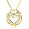 thumbnail image 5 of K-KED Women's Fashion Gold Rose Gold or Silver Mom Mother Heart Pendant Necklace-Rose Gold, 5 of 7