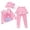 1-Pink1281, variant on Tiijoy Girls Cute Cartoon UPF 50  Long Sleeve Rash Guard Pants Swim Cap Swimsuit, 3-Piece, Sizes 2-12