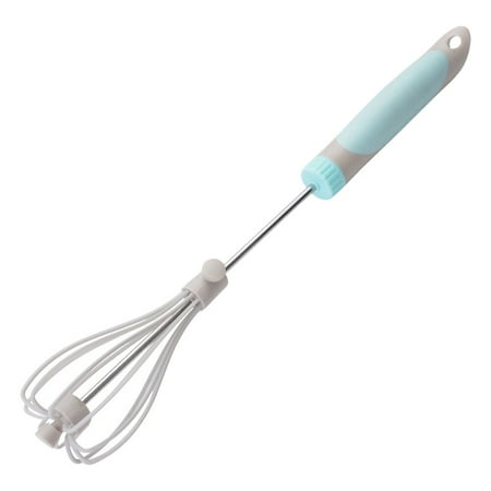 

NUOLUX 1Pc Household Egg Whisk Portable Egg Beater Labor-saving Egg Beater (Sky-blue)