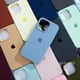 thumbnail image 3 of Caja del teléfono de silicona suave líquida de lujo para iPhone 11 12 Pro Max X XR Xs Max 12Mini 8 7 Plus caramelo color sólido protección completa contraportada a prueba de golpes QMJL, 3 of 4