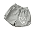 thumbnail image 4 of OOOUM Girls Casual Shorts Elastic Waist Cassic Athletic Pant Shorts Soft Stretch Comfy Summer Outfits For Girls Grey 11-12 Years, 4 of 4