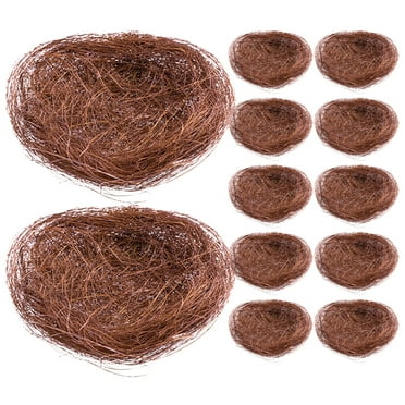 Weijiyouyu 12pcs Artificial Bird Nest Decorative Bird Nest Garden Moss Landscape Decor