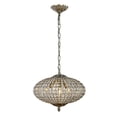 thumbnail image 2 of 17 Inch 3-Light Antique Bronze With Vintage Patina Dimmable Retro French Handcrafted Crystals Chandelier with Adjustable Chain for Dining Room or Entryway, 2 of 7