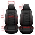 thumbnail image 4 of Leather Car Seat Cover 5 Seats Fits For 2009-2021 Dodge Ram 1500 2010-2021 2500 3500 Models Full Set Front Rear Cushion Seat Covers Protectors for Cars Waterproof, Red, 4 of 10