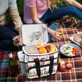 thumbnail image 5 of FORMRS Insulated Cooler Bag 24 Cans Capacity Soft Leakproof Lunch Box with Side Pockets, Christmas Penguin, 5 of 7