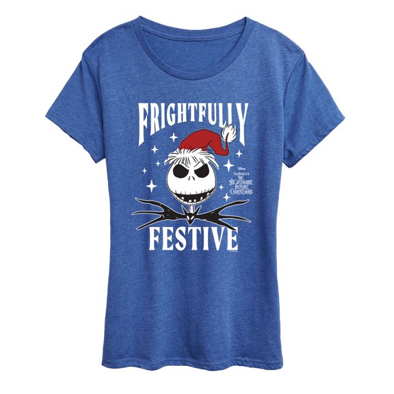 Disney - Frightfully Festive Women's Short Sleeve Graphic T-Shirt