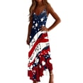 thumbnail image 7 of Erwazi Summer Dresses for Women 4th Of July Printed Crew Neck Sleeveless Ankle Length Dress Celebrations Outdoor Parties Activities Casual Dresses, 7 of 7