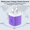 thumbnail image 5 of KIGPOZI USB Wall Charger, 3 Pack Type C Charger with 10FT Type C Cable Cord USB C Charging Cable USB A to Usb C Cable, Android Charger USB Charging Block USB Brick USB Plug Adapter[Multicolor], 5 of 9