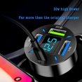 thumbnail image 2 of Car Charger Smart car Charger 66W Fast Charger, Dual USB C PD Car Charger car USB Charger 4-Port Compatible with Any Apple and Android Mobile Devices, 2 of 4