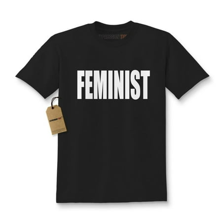 (White Print) - Feminist Kids T-shirt