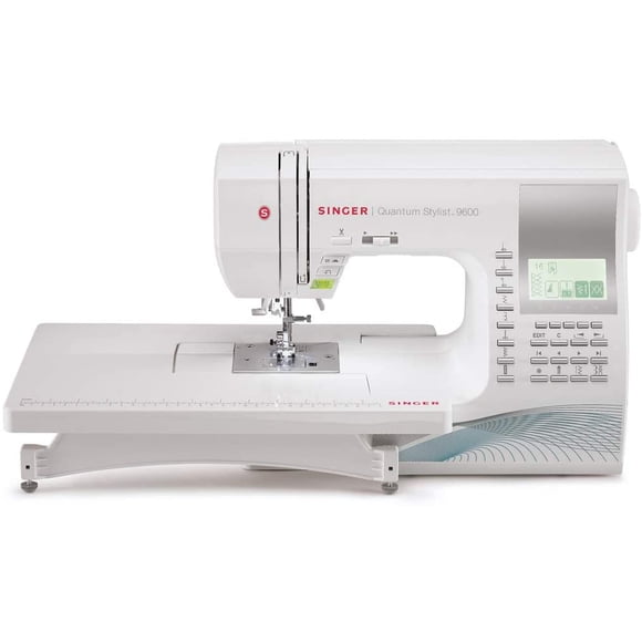 Máquina de Coser Quantum Stylist Portátil 600 Puntadas y Accesorios adicionales Blanco SINGER M9960