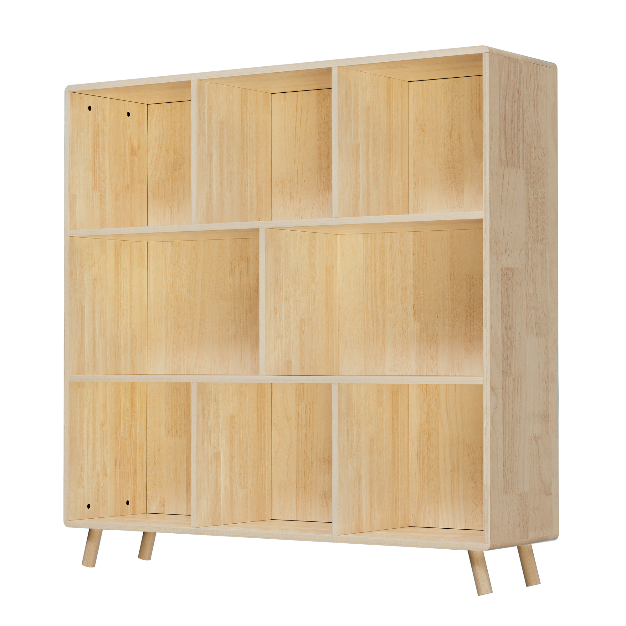 8-Cube Storage Cabinet, 44"L x44" H Fixed Shelves Organizer for Books/Toys/Home Décor, Modern Wooden Bookcase, Multi-Compartment Cabinet for Home/Office